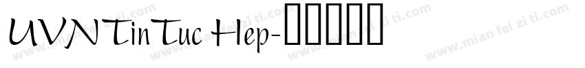 UVN Tin Tuc Hep字体转换